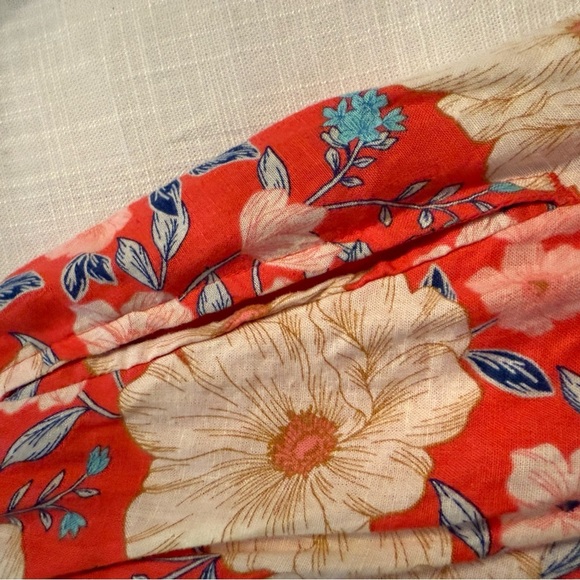 EUC. Aerie Floral Red and Pink mini Dress Sz xsm - Picture 5 of 7